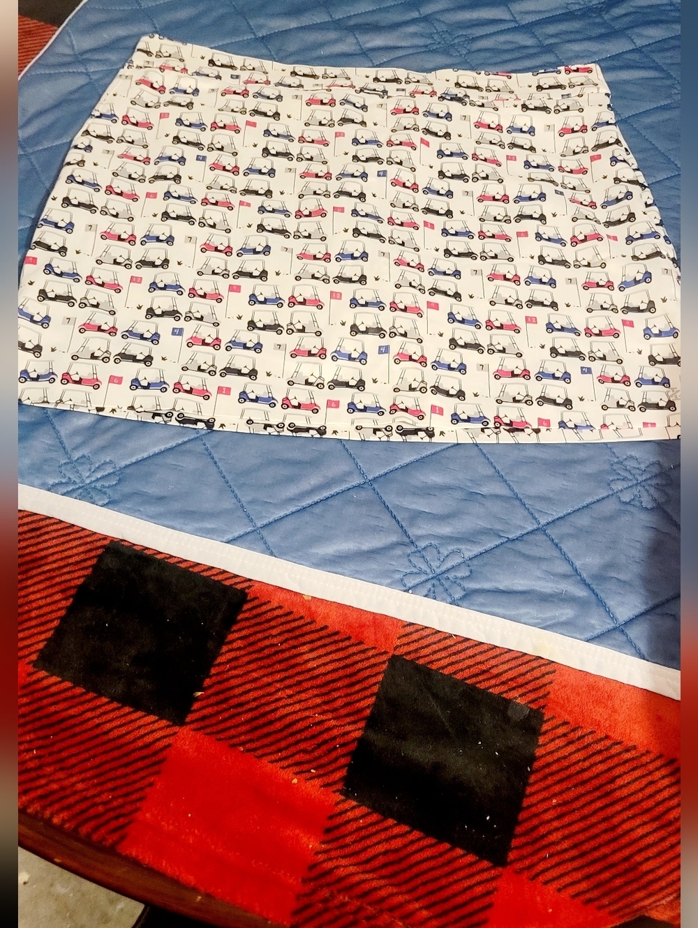Izod White Golf Cart Print Golf/pickleball Skort Size 14 - Picture 2 of 11